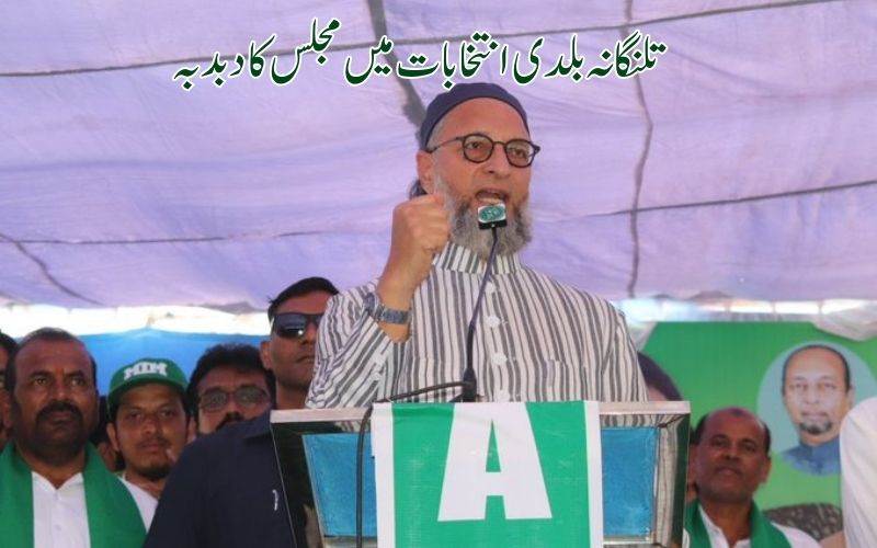 تلنگانہ بلدیہ الیکشن،مجلس کی طاقت میں زبردست اضافہ 